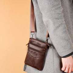 Men's Leather Shoulder Bag Crossbody Bag Waist Bag