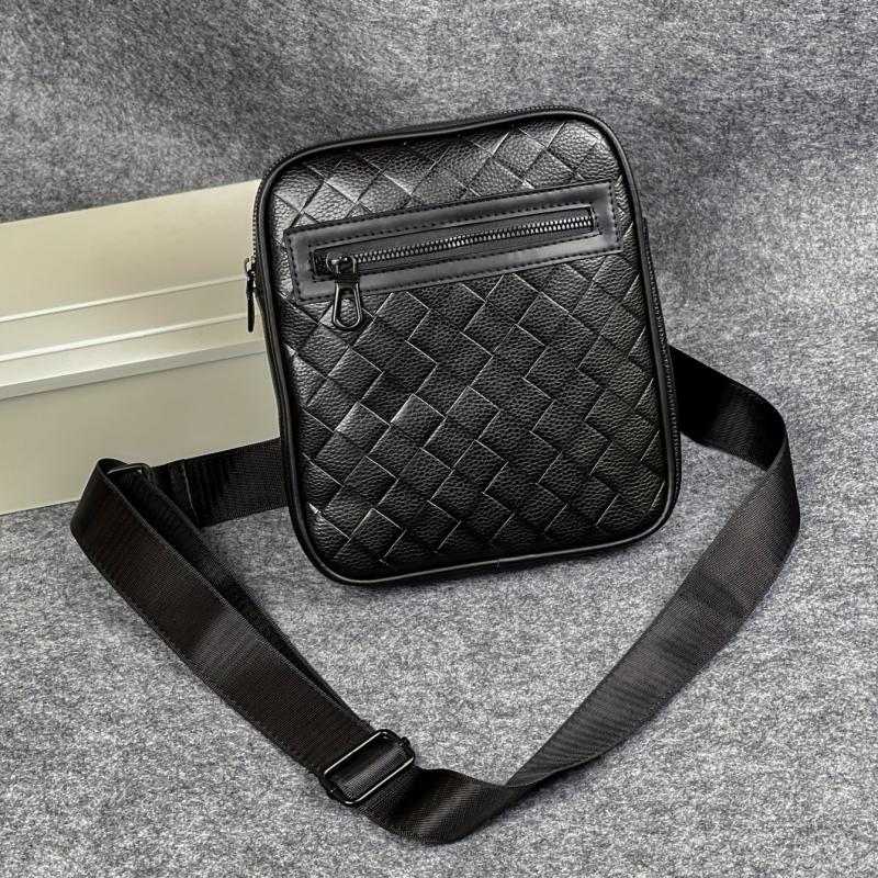 Plaid Shoulder Bag Business Briefcase Men's Large Capacity Messenger Bag