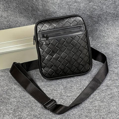 Plaid Shoulder Bag Business Briefcase Men's Large Capacity Messenger Bag