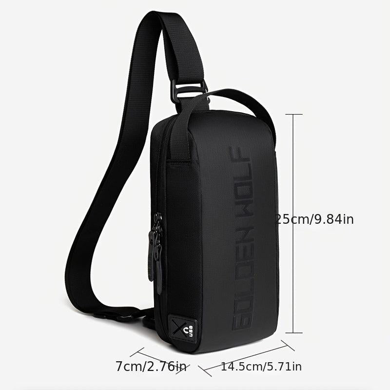 Men's Lightweight Water Resistant Shoulder Messenger Bag