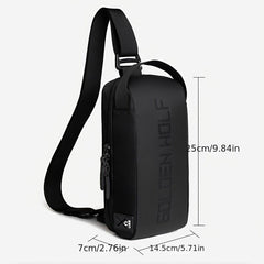Men's Lightweight Water Resistant Shoulder Messenger Bag