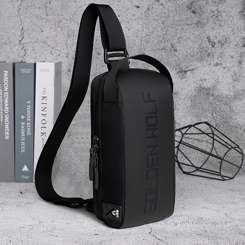 Men's Lightweight Water Resistant Shoulder Messenger Bag