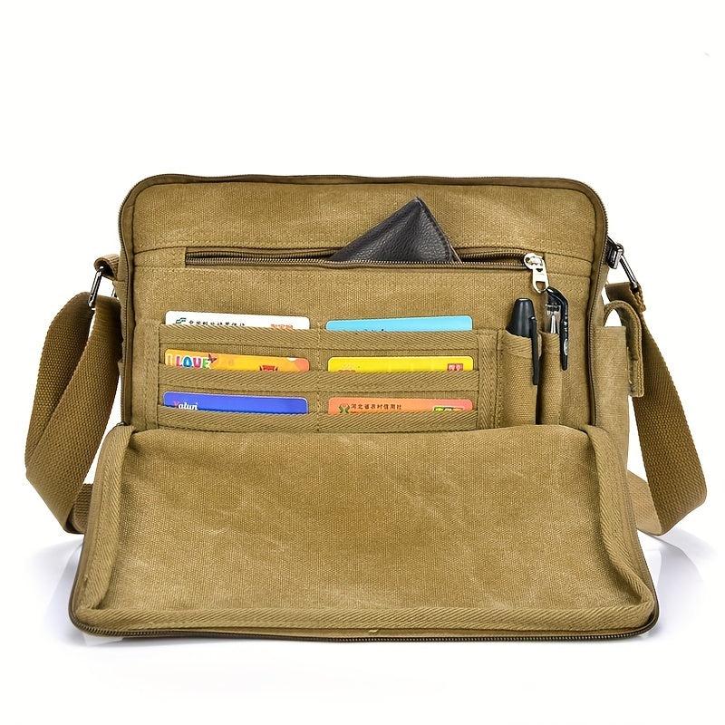 Canvas Shoulder Bag For Men Crossbody Bag