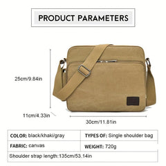 Canvas Shoulder Bag For Men Crossbody Bag