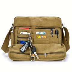 Canvas Shoulder Bag For Men Crossbody Bag