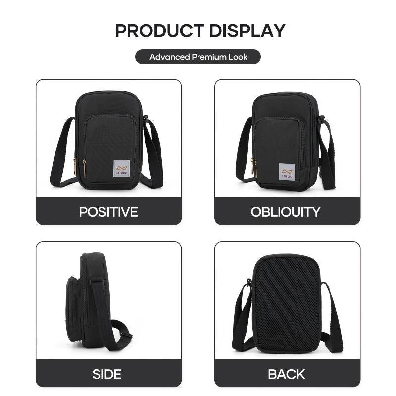 Men's Messenger Bag Casual Satchel Bag Crossbody Shoulder Bag