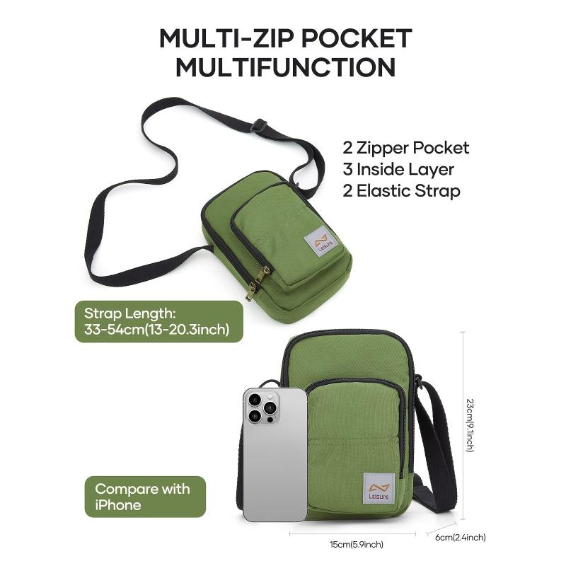 Men's Messenger Bag Casual Satchel Bag Crossbody Shoulder Bag