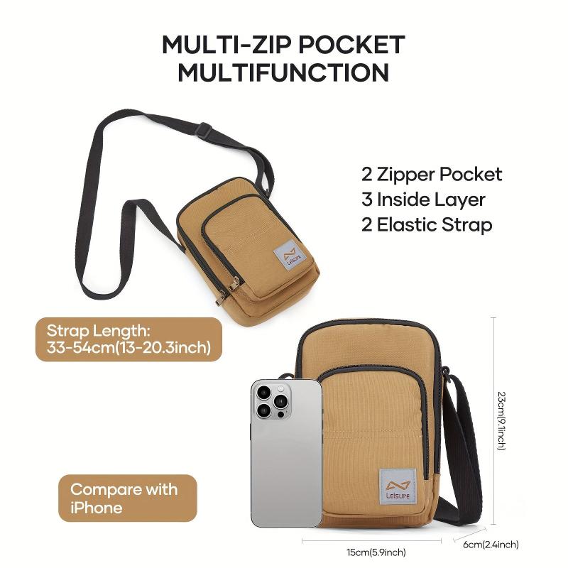 Men's Messenger Bag Casual Satchel Bag Crossbody Shoulder Bag