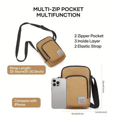 Men's Messenger Bag Casual Satchel Bag Crossbody Shoulder Bag