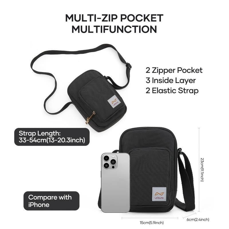 Men's Messenger Bag Casual Satchel Bag Crossbody Shoulder Bag