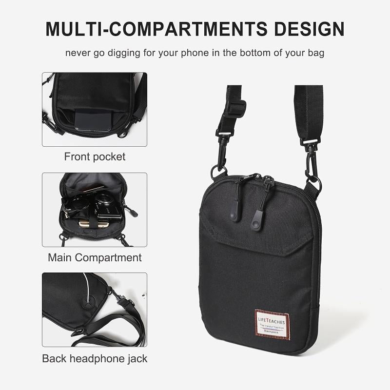 Small Crossbody Bag For Men Mini Messenger Bag Shoulder Bag