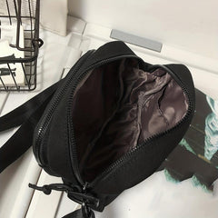 Canvas Messenger Bag for Men, Casual Shoulder Chest Bag for Daily Commute Travel