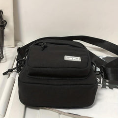 Canvas Messenger Bag for Men, Casual Shoulder Chest Bag for Daily Commute Travel