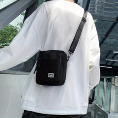 Canvas Messenger Bag for Men, Casual Shoulder Chest Bag for Daily Commute Travel
