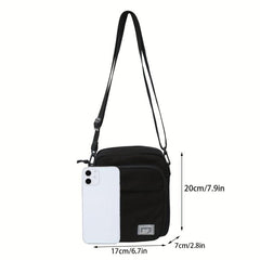 Canvas Messenger Bag for Men, Casual Shoulder Chest Bag for Daily Commute Travel