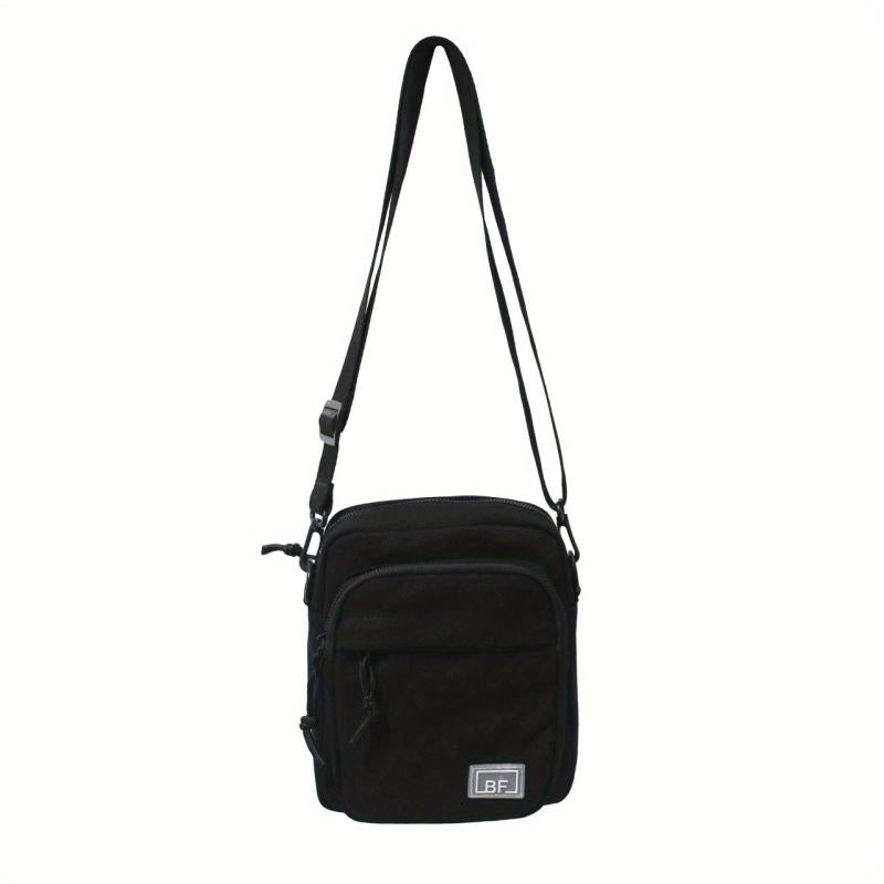 Canvas Messenger Bag for Men, Casual Shoulder Chest Bag for Daily Commute Travel