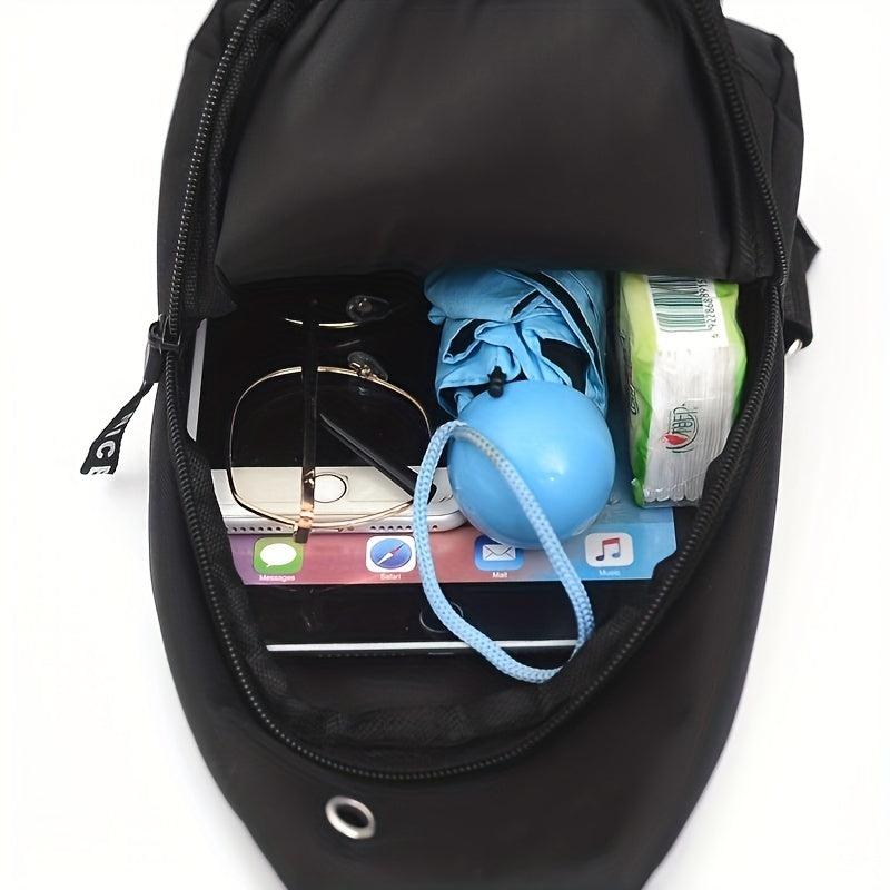 Men's Adjustable Straps Chest Bag Outdoor Sports Crossbody Bag