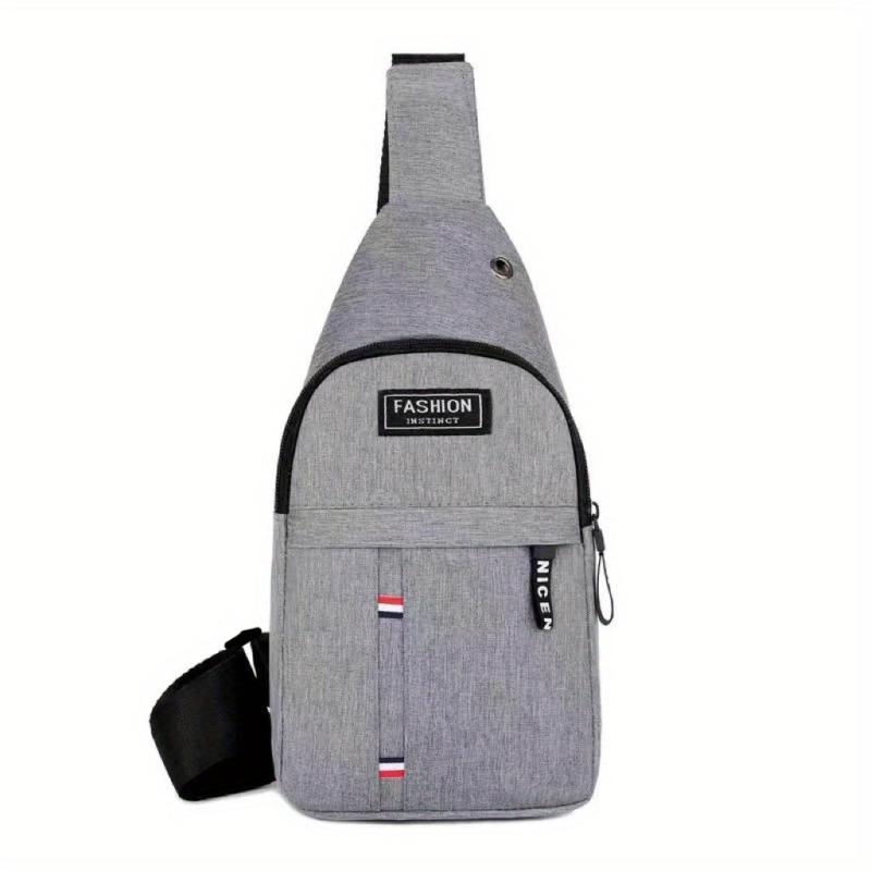 Men's Adjustable Straps Chest Bag Outdoor Sports Crossbody Bag