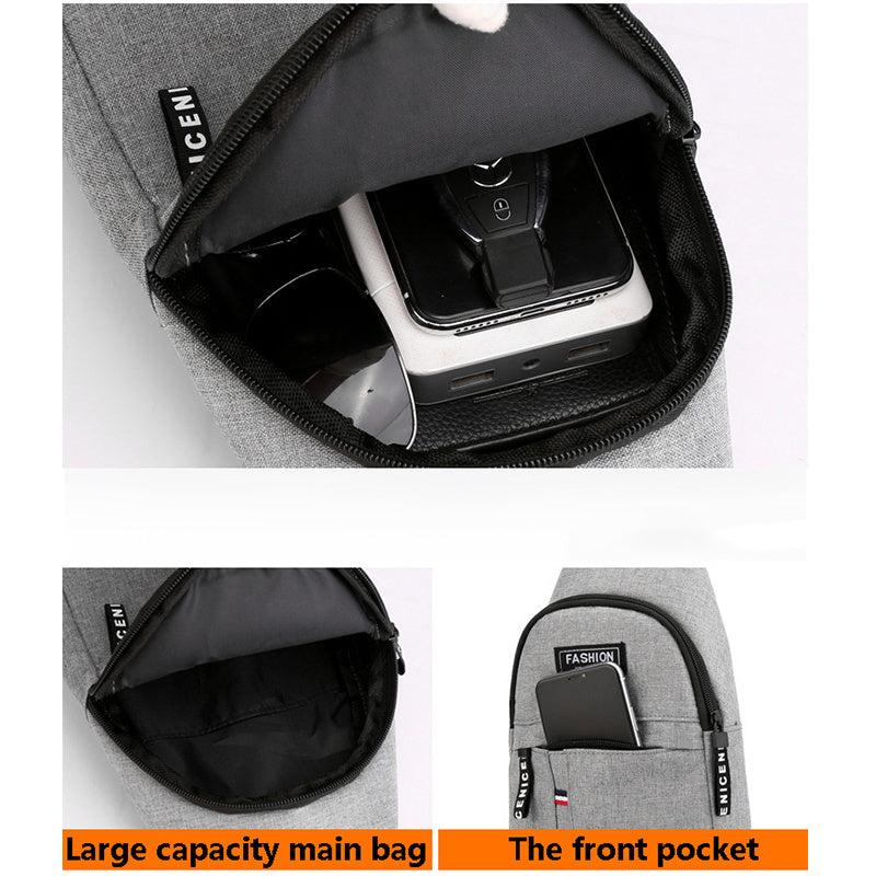 Men Multifunction Shoulder Bag Crossbody Bag On Shoulder Travel Sling Bag