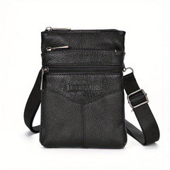 Men's Top Cowhide Waist Bag Business Casual Crossbody