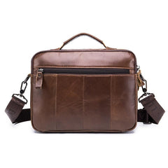 Casual Vintage Men's Leather Shoulder Bag Square Bag