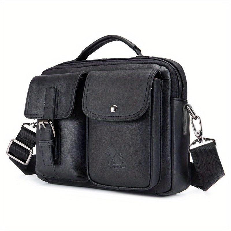 Casual Vintage Men's Leather Shoulder Bag Square Bag