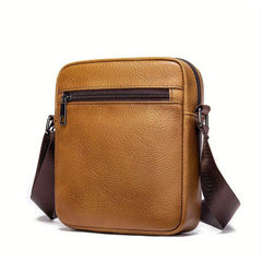 Men's Leather Crossbody Bag Vintage Messenger Bag