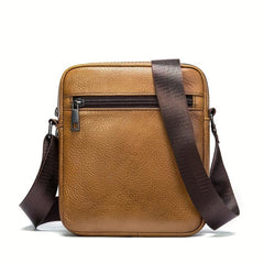 Men's Leather Crossbody Bag Vintage Messenger Bag