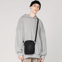 Mini Men Shoulder Crossbody Bag Adjustable Shoulder Strap Small Hanging Bag