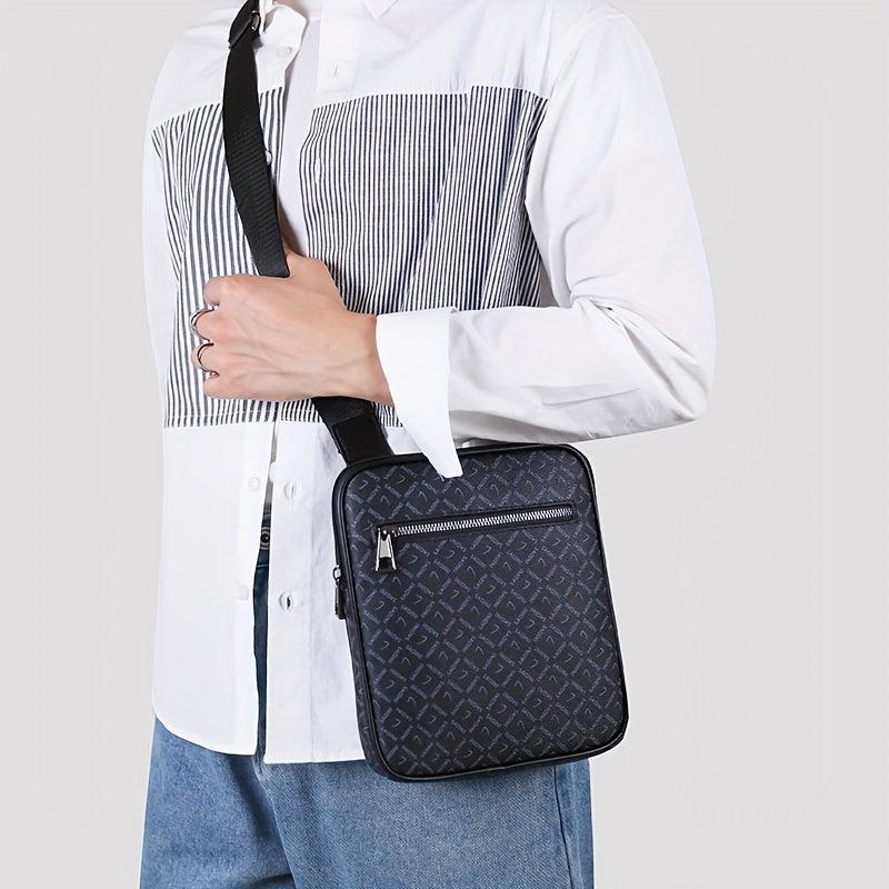 Men's Print Shoulder Bag Crossbody Bag