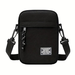 Men's Square Crossbody Bag Oxford Cloth Shoulder Bag