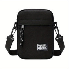 Men's Square Crossbody Bag Oxford Cloth Shoulder Bag