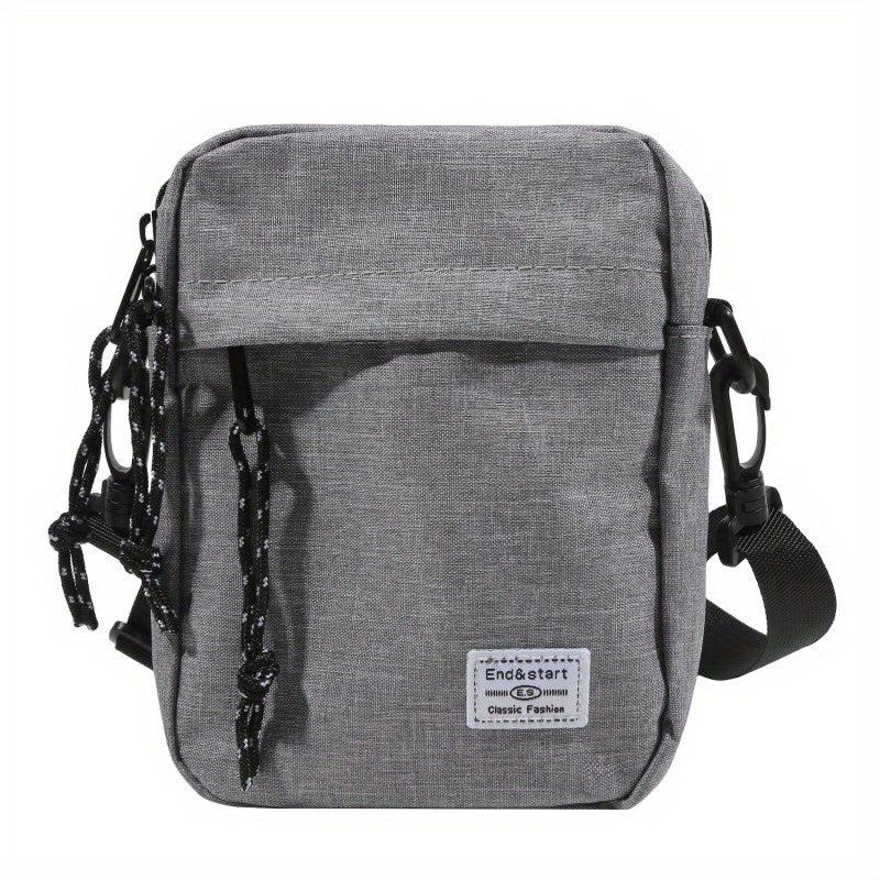 Men's Square Crossbody Bag Diagonal Shoulder Bag Multifunctional