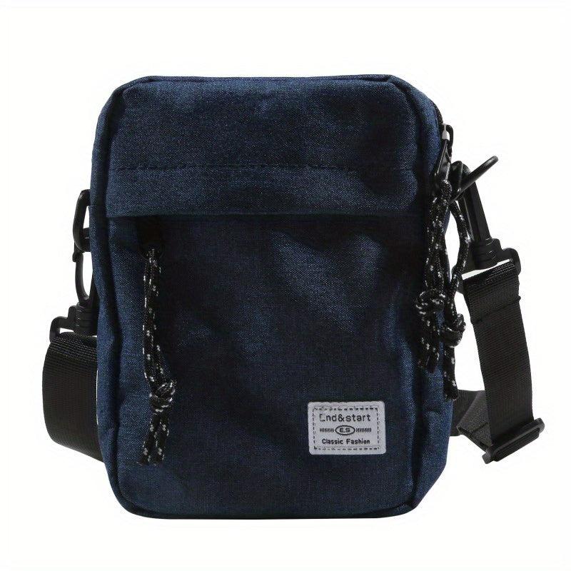 Men's Square Crossbody Bag Diagonal Shoulder Bag Multifunctional