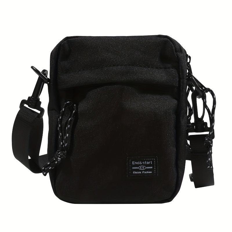 Men's Square Crossbody Bag Diagonal Shoulder Bag Multifunctional
