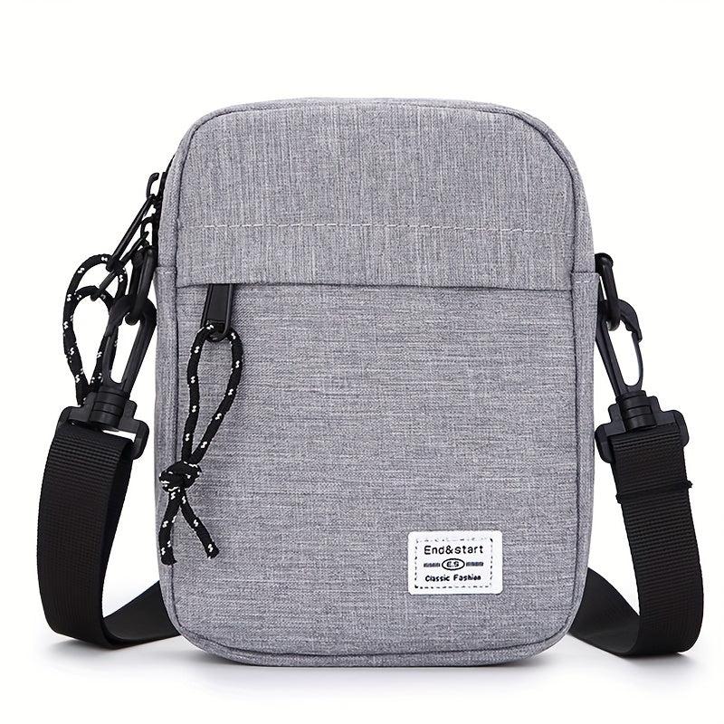 Men's Square Crossbody Bag Diagonal Shoulder Bag Multifunctional