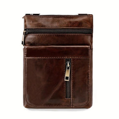 Vintage Leather Messenger Bag Crossbody Shoulder Bag