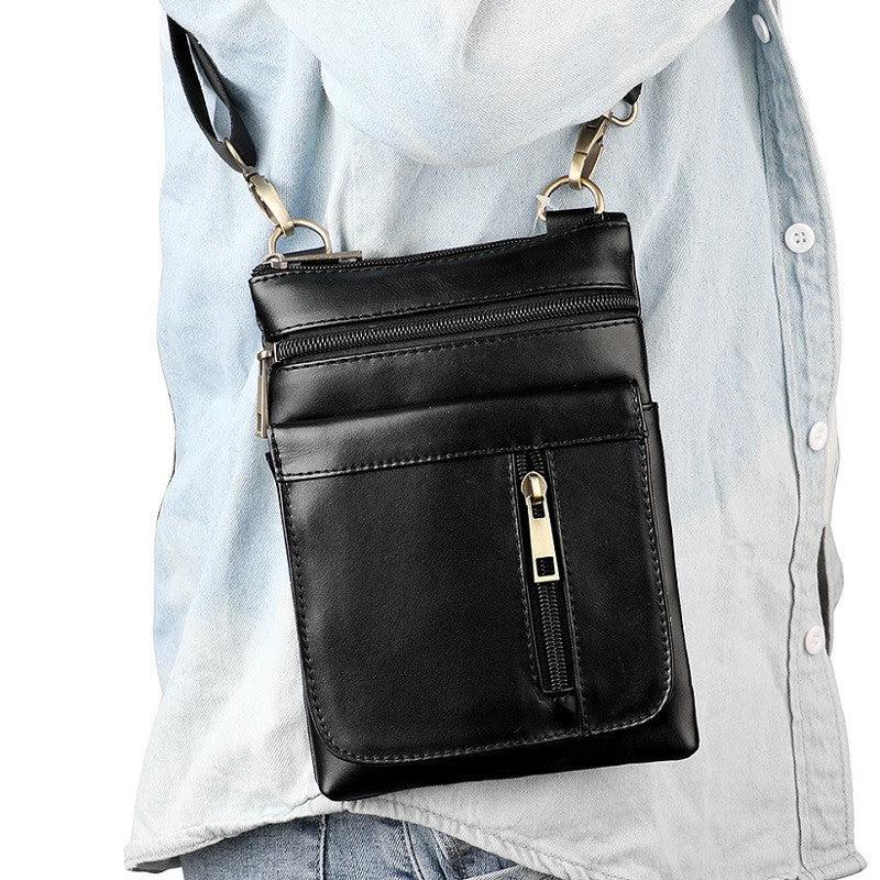 Vintage Leather Messenger Bag Crossbody Shoulder Bag