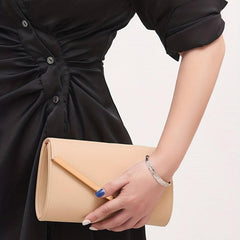 Metal Decor Envelope Clutch Shoulder Bag for Wedding Prom Party