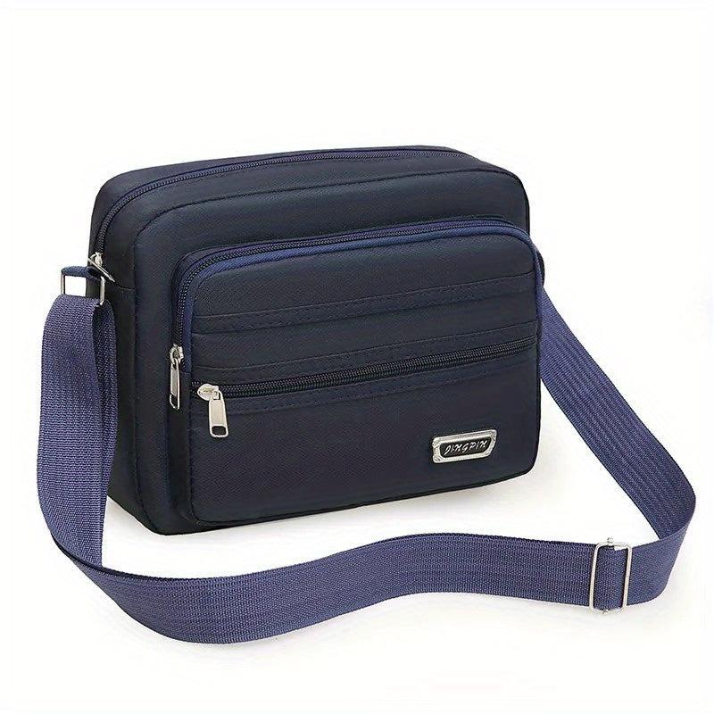 Men's Large Capacity Messenger Bag Nylon Small Backpack Square Bag