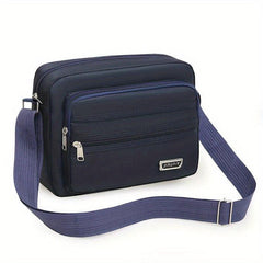 Men's Large Capacity Messenger Bag Nylon Small Backpack Square Bag