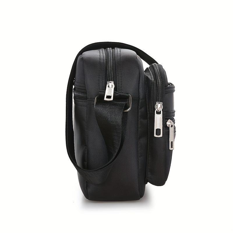 Men's Large Capacity Messenger Bag Nylon Small Backpack Square Bag