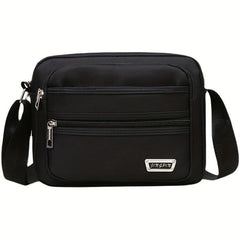 Men's Large Capacity Messenger Bag Nylon Small Backpack Square Bag