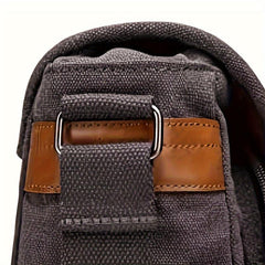 Men's Vintage Canvas Messenger Bag Waterproof Large Capacity