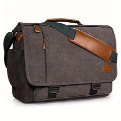 Men's Vintage Canvas Messenger Bag Waterproof Large Capacity