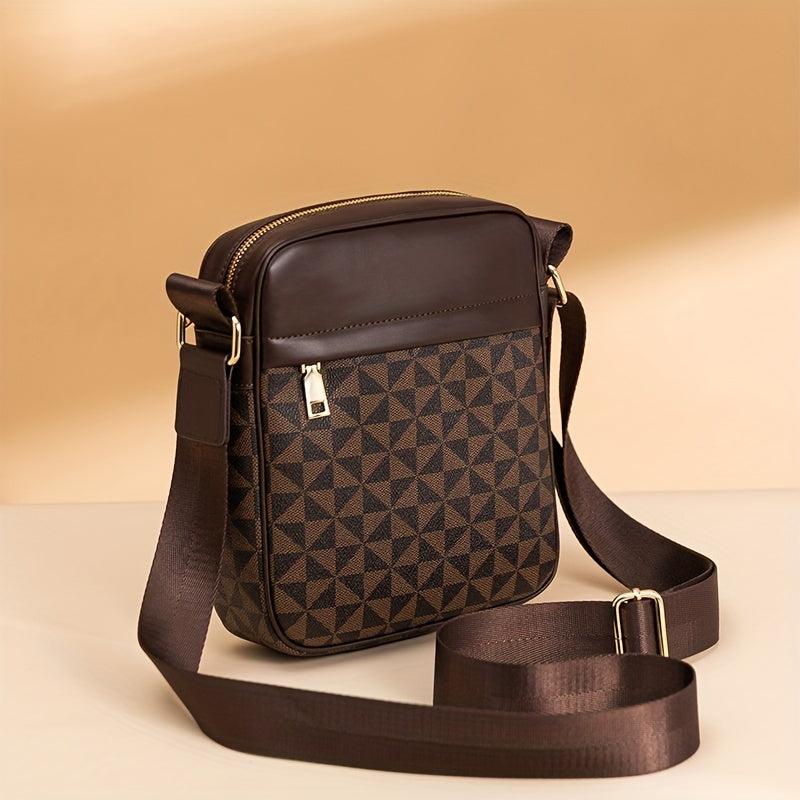 Men's Waterproof Triangle Shoulder Bag for Outdoor Sports