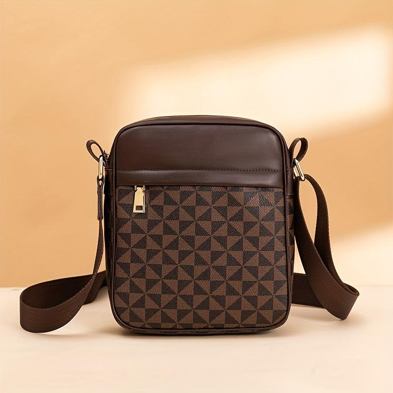 Men's Waterproof Triangle Shoulder Bag for Outdoor Sports