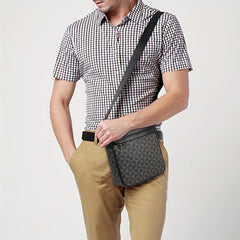 Men's Waterproof Triangle Shoulder Bag for Outdoor Sports