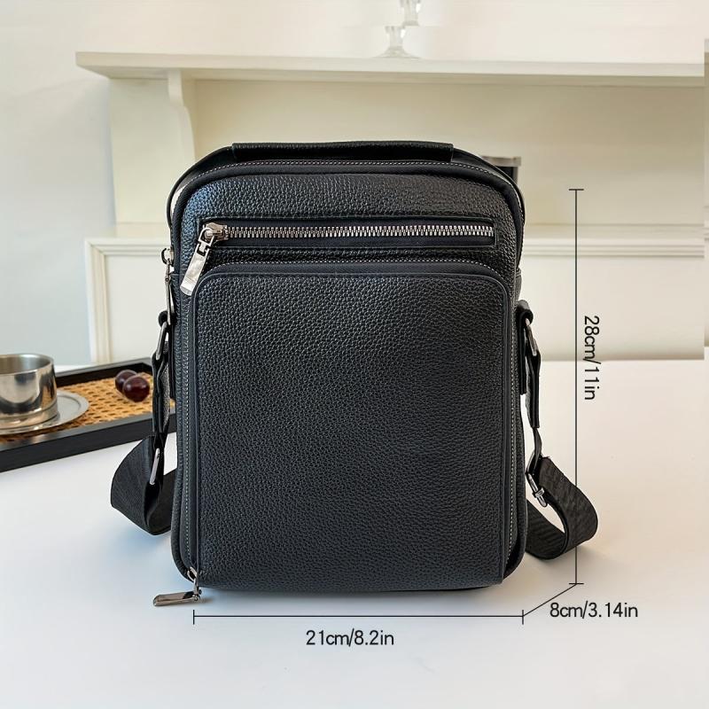 Men's Lightweight Shoulder Bag for Work Commute Travel