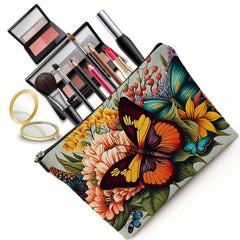 Travel Makeup Bag Cosmetic Bag Small Pouch Butterfly Print Gift For Women